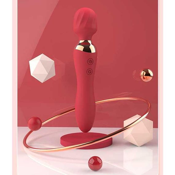 Двусторонний вибратор Night stories USB - Красный – Вибраторы