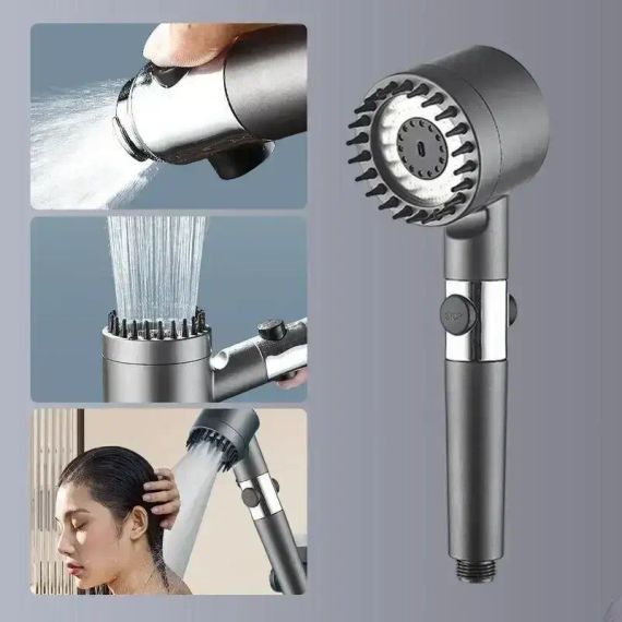 Массажная лейка с вращением 360° Turbocharged shower head | Зображення 1