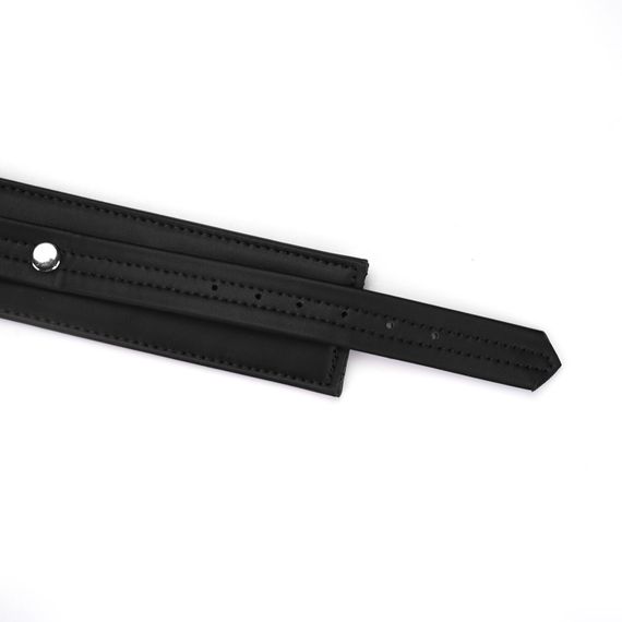 Поножі Liebe Seele Black Organosilicon Anklecuffs, екошкіра | Зображення 3