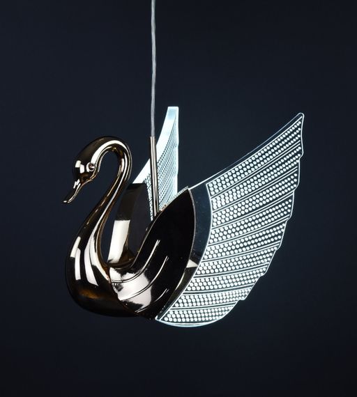 Люстра світлодіодна підвісна LED світильник для квартири на стелю лед 26627 Золото 30-150х17х18 см. | Зображення 5