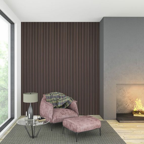 Декоративна стінова рейка горіх 3000*160*23мм (D) SW-00001535 | Зображення 6