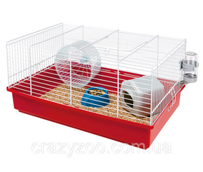 Клетка для грызунов Ferplast Criceti 9 Bianca-Rosso красная 36486