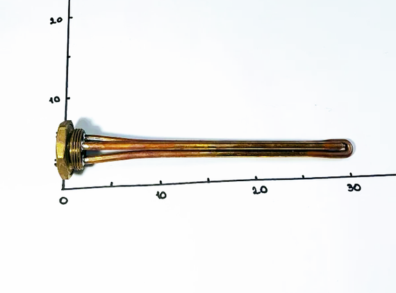 Тен для батареї 1500w з лівою різьбою 1 1/4" Thermowatt (Італія) | Зображення 1