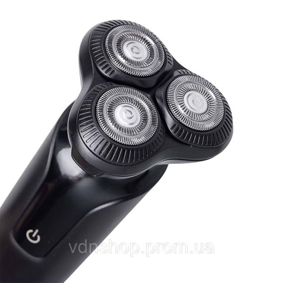 Електробритва 5 Вт 800 mAh бритва електрична бездротова з трьома голівками для гоління Чорна Sokany SK-16038B | Зображення 1