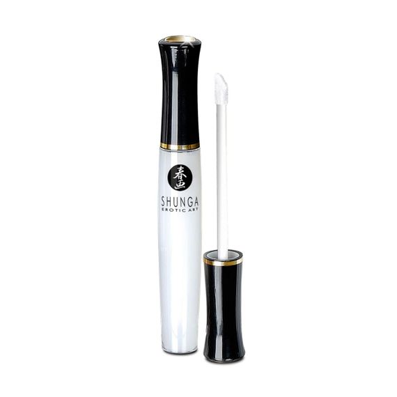 Стимулювальний блиск для губ Shunga LIPGLOSS – Sparkling Strawberry Wine (10 мл), ефект поколювання Sex Aura | Зображення 1