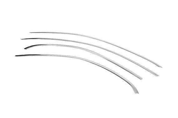 Верхняя окантовка окон (4 шт, нерж) для Mercedes A-сlass W177 2018-2024 гг | Зображення 2