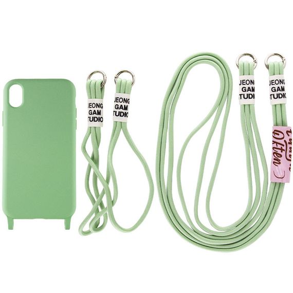 Чехол TPU two straps California для Apple iPhone XR (6.1") Силикон, Зеленый / Pistachio