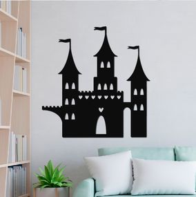 Панно декоративне картина на стіну Замок LED 16 кольорів пульт 400х389 acr-p000064