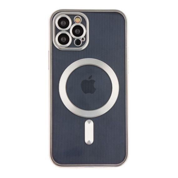 Чехол TPU Metallic Chrome з повним захистом камери with Magsafe для Iphone 12 Pro Max Цвет Chrome Gold | Зображення 4
