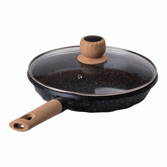 Алюминиевая сковорода 2,2 л с мраморным антипригарным покрытием Ø 26 см MGC Black HP-4-424B | Зображення 4