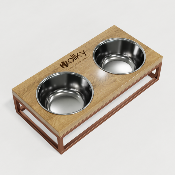 Миски на подставке для маленьких собак и котов Hollky Base S (2 × 0,45 л) BS-36187-GLNT | Зображення 9