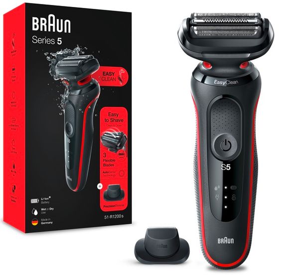 Електробритва Braun Series 5 51-R1200 Black/Red | Зображення 4