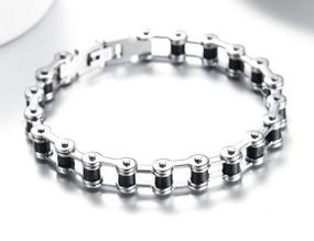 Чоловічий браслет Primo Biker 205 - Black&Silver