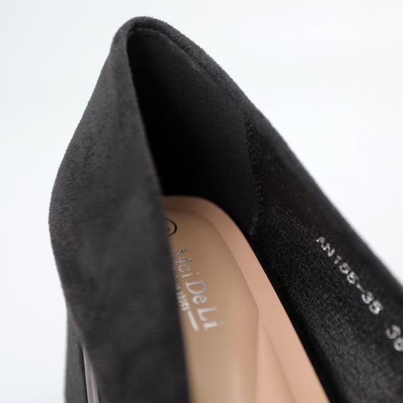 Туфлі човники жіночі 591417 Чорні 36 37 38 39 40 | Зображення 4