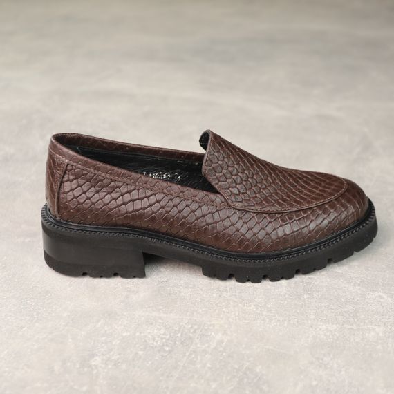 Лофери жіночі шкіряні 588274 Коричневі 36 37 38 39 40 41