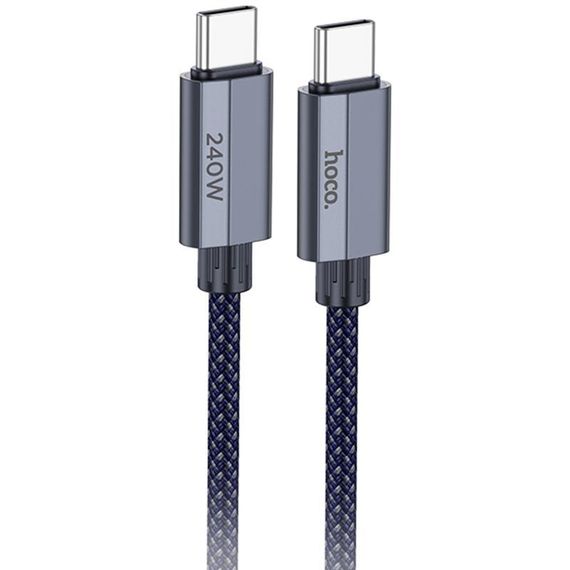 Дата кабель Hoco U134 Primero Type-C to Type-C 240W (1.8m) Dark Blue