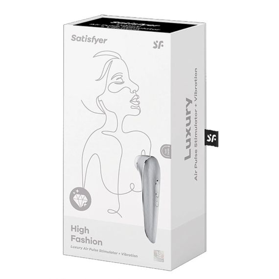 Вакуумный клиторальный стимулятор Satisfyer High Fashion цвет металлик sexstyle | Зображення 5