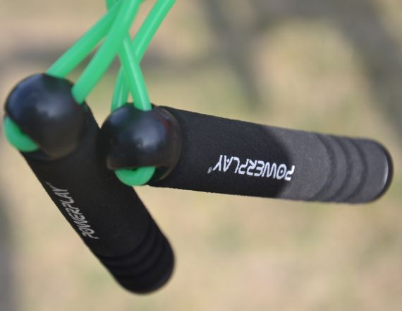 Скакалка PowerPlay 4205 Classic Plus Jump Rope Зелена (2,7m.) | Зображення 7