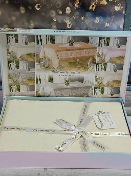 Скатерть Tropik home ROYAL 150-220см Жаккард Хлопок