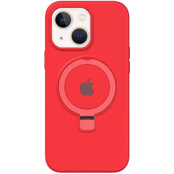 Чохол Silicone Case Full Protective with Ring для Apple iPhone 15 (6.1") Red