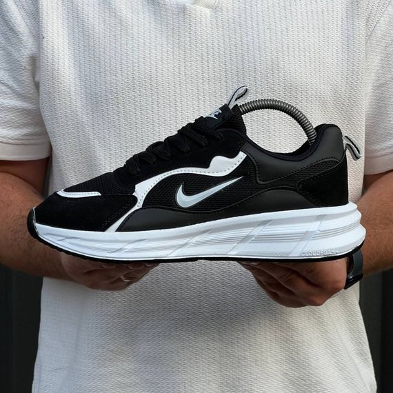 Кросівки Nike матеріал текстиль/замш колір чорний, білий | Зображення 2