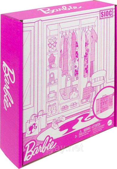 Игровой набор Барби Невероятный шкаф с одеждой и аксессуарами Оригинал Barbie Closet | Зображення 1