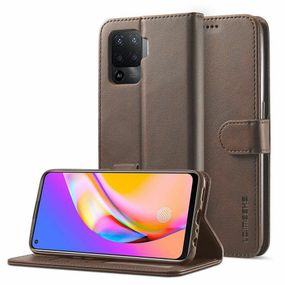 Чохол книжка iMeeke для Oppo Reno 5 Lite колір Коричневий