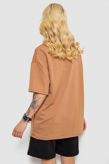 Костюм женский повседневный, цвет темно-бежевый, 241R5004-1 | Зображення 3