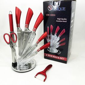 Набір металевих ножів UNIQUE, Набір кухонних ножів для кухарів для кухні та дому KI-74