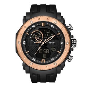 Чоловічий годинник Sanda 6012 Black-Cuprum