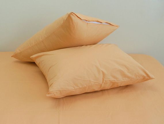 Комплект постільної білизни TAGtekstil ранфорс двоспальний 2-сп. Apricot Cream | Зображення 2
