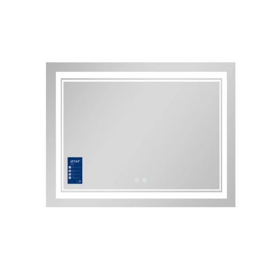 Дзеркало Qtap Cardinal 1000х700 з LED-підсвіткою Touch, з антизапотіванням, з димером, рев. темп. кольори (3000-6500 K) QT0478C10070 | Зображення 3