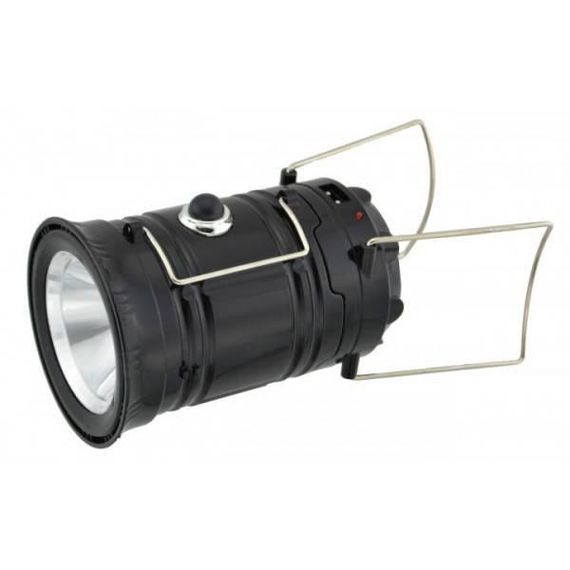 Ліхтар Кемпінговий світлодіодний на сонячних батареях SH5800T Чорний