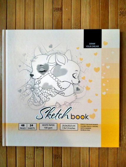 Sketchbook | альбом для скетч маркеров | скетчбук для рисования | блокнот для скетчинга  24 листа 8342-2128 |