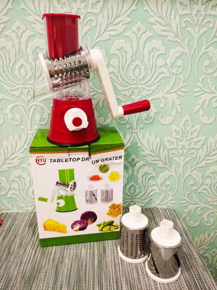 Ручна овочерізка Tabletop Drum Grater, мультислайсер, фрукторезка, слайсер, терка