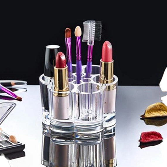 Органайзер для косметики акриловый круглый Plum Blossom