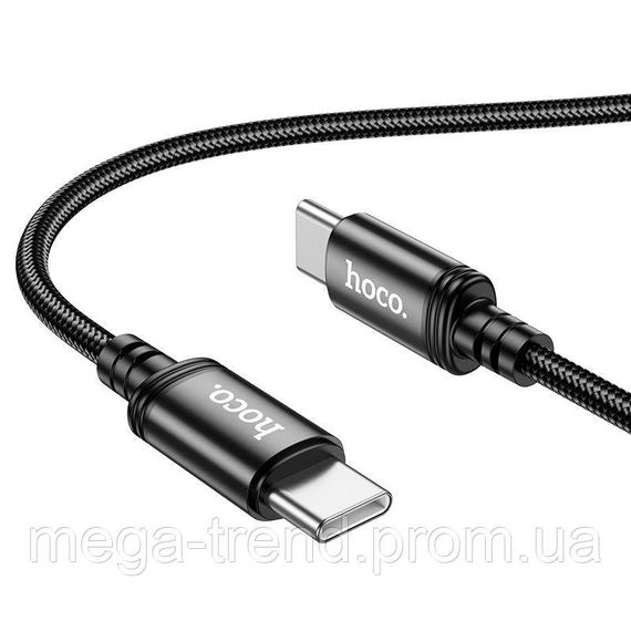 Кабель Hoco Type-C to Type-C Wind charging data cable (packaged) X89 |1m, 60W| | Зображення 3