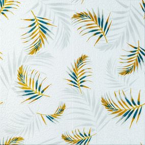 Панель стінова 3D 680х670х4мм Папороть на білому фоні (D) SW-00001981