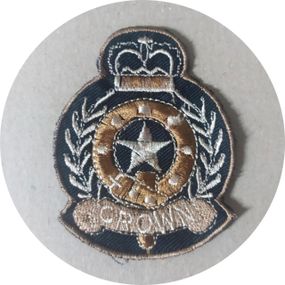 Нашивка на одежду (термо) Crown 60*77 мм Чорний