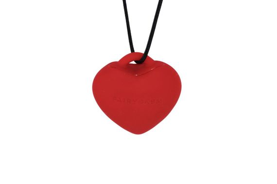 Мини-вибратор «Сердечко» FairyGasm PleasureStone red, 9 режимов, на шнурке sexstyle | Зображення 3