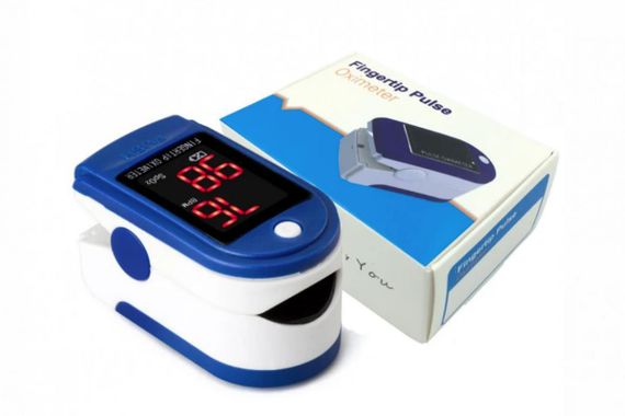 Пульсоксиметр на палец пульсометр Finger Pulse Oximeter EL-AB-88 | Зображення 1