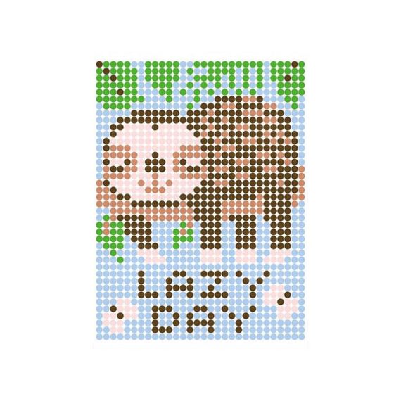 Картина за номерами стікерами в тубусі "Лінивий" 1200 стікерів. 1821, 33х48 см | Зображення 1