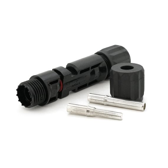 Коннектор MC4 1000V, 45A, луженный-медный сплошной зажим, трубчатый