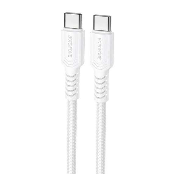 Дата кабель Borofone BX116 Certain Type-C to Type-C 60W (1m) White