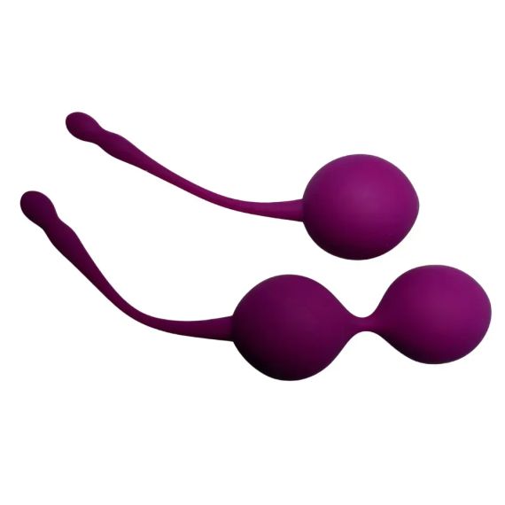 Набір вагінальних кульок Passion Play для вправ Кегеля, фіолетові, 2 шт. Sex Aura | Зображення 1