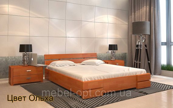 Деревянная кровать Дали 120х190 см Arbor Drev двуспальная, 160х200 | Зображення 4