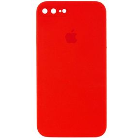 Чохол Silicone Case Square Full Camera Protective (AA) для Apple iPhone 7 plus/8 plus (5.5") Червоний / Red