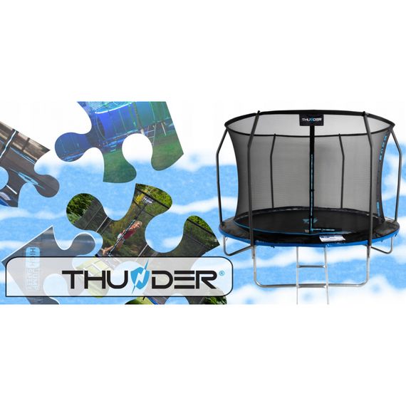 Батут із внутрішньою сіткою THUNDER Inside Elite 8FT 255 см Black/Blue | Зображення 4