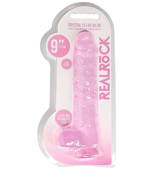 Фалоімітатор - Realrock Dildo 9" Pink Sex Aura