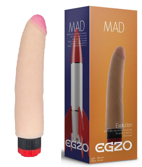 Вібратор EGZO Ciberskin VNS002 ( 18 см х 3,5 см ) Sex Aura